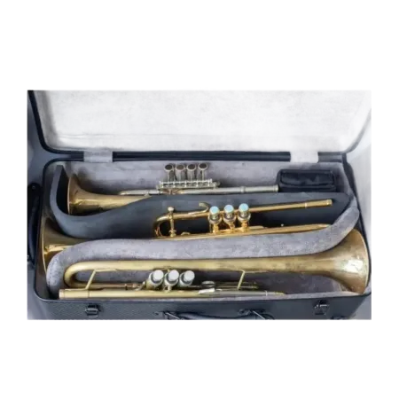 3 trompetes wahnsinn carbono mate e estojo vermelho