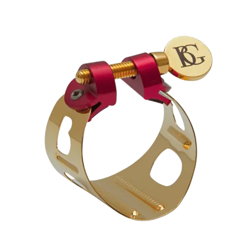 Braçadeira para saxofone soprano «BG» LDS1 Duo Chapada dourada