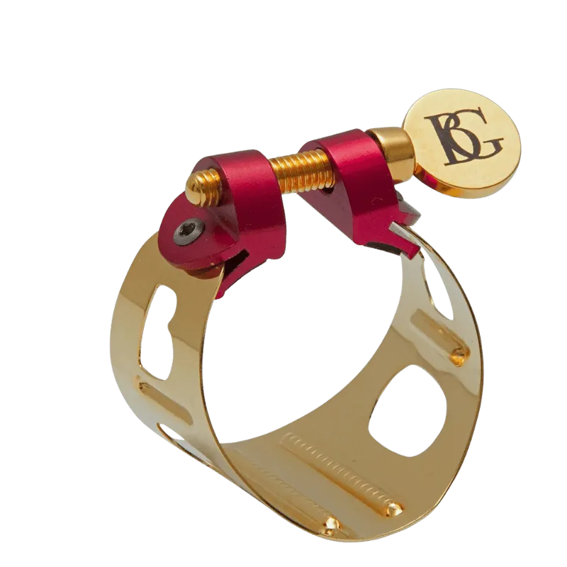 Braçadeira para saxofone soprano «BG» LDS1 Duo Chapada dourada