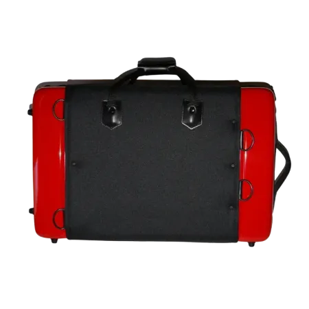 Estuche K-Ses Cabine Premium Rojo Brillo 4 trompetas