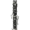 Clarinete Yamaha YCL-450 Clarinete de sopro de madeira com chaves prateadas - Sanganxa.com