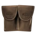 saco 2 boquilhas para trompa kgubrass pele castanha | sanganxa music store