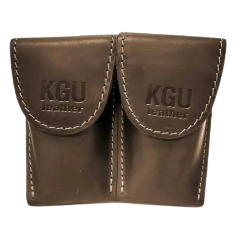 saco 2 boquilhas para trompa kgubrass pele castanha | sanganxa music store