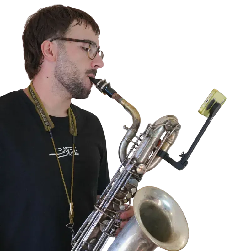 Partitura para saxofone barítono «3dTone» para telemóvel e ebook