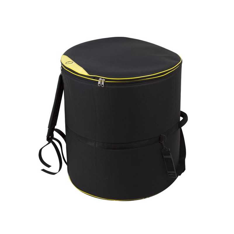 capa para surdo 20" 58X66 preta almofadada - ortola -  sanganxa.com